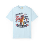 T-Shirt — 'Here for the Hot Dogs, Home Runs & Freedom' 250th Celebration Patriotic Tee