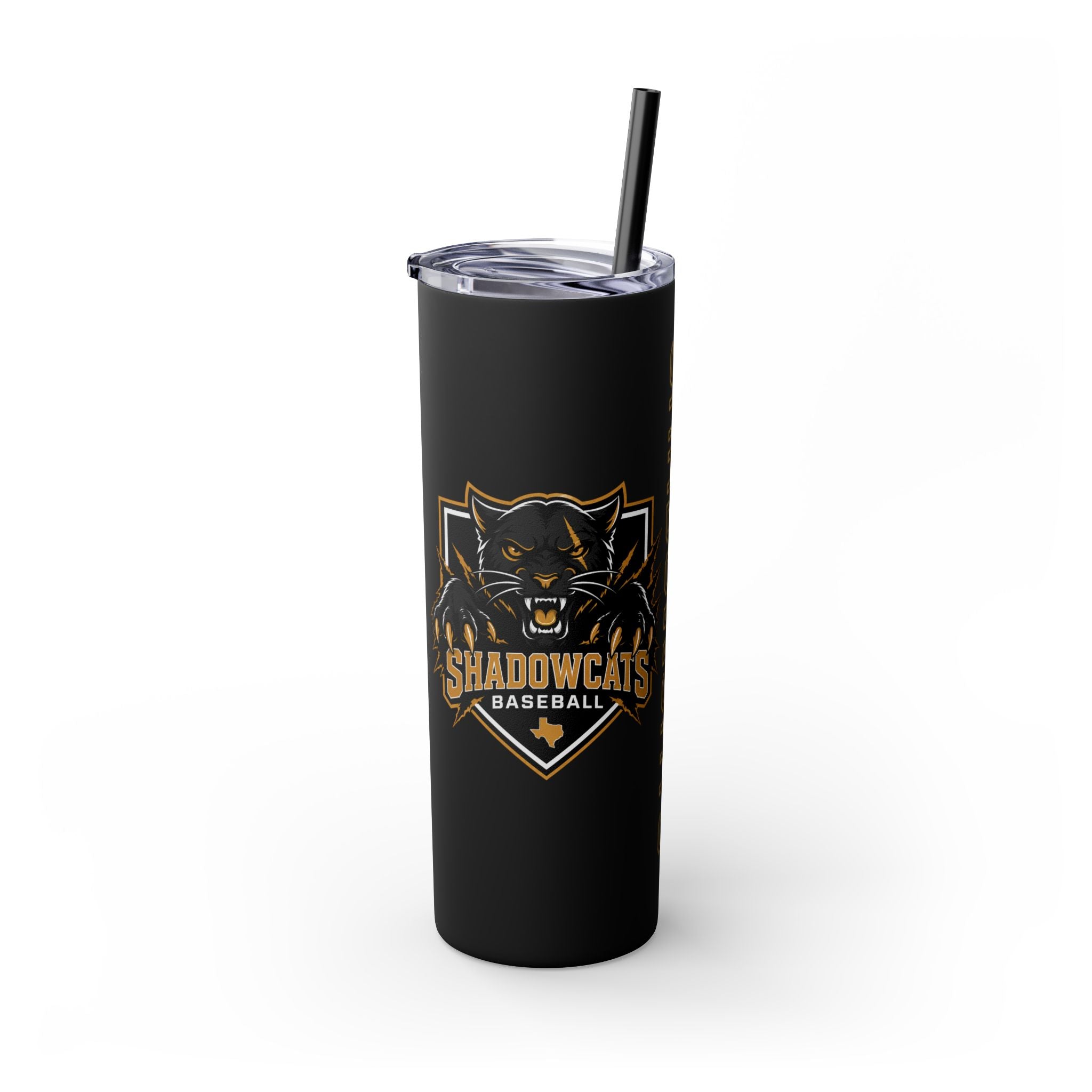 Skinny Tumbler — Shadowcats Baseball 20oz Insulated Tumbler with Straw