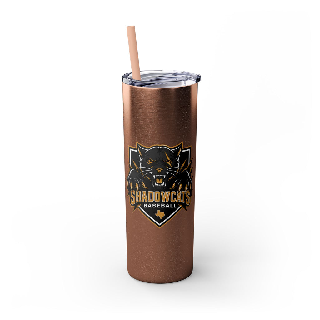 Skinny Tumbler — Shadowcats Baseball 20oz Insulated Tumbler with Straw