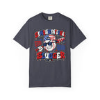 Semiquincentennial Slugger T-Shirt — 1776–2026 Patriotic Baseball Tee