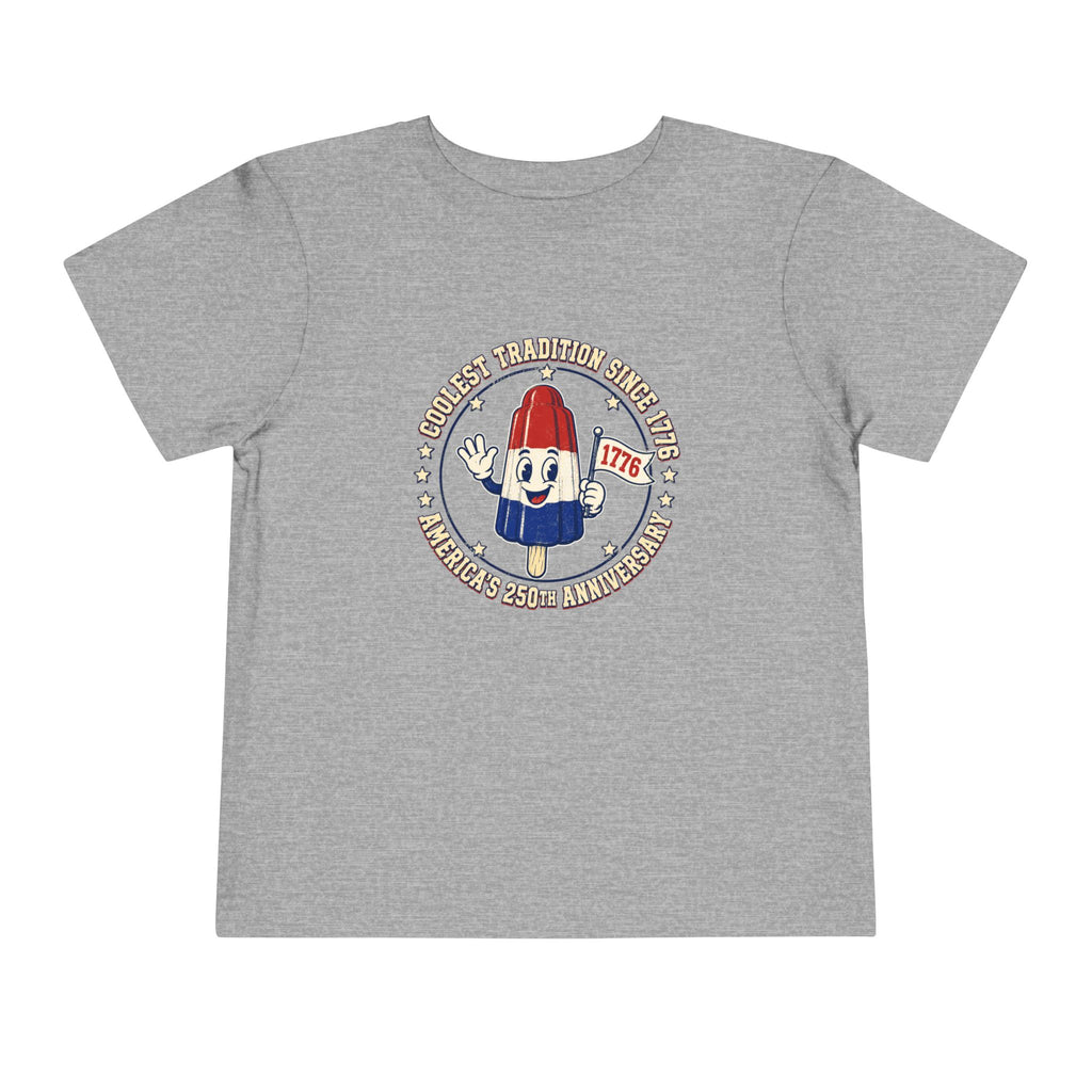 Patriotic Rocket Pop Toddler Tee — 4th of July Vintage Popsicle Shirt