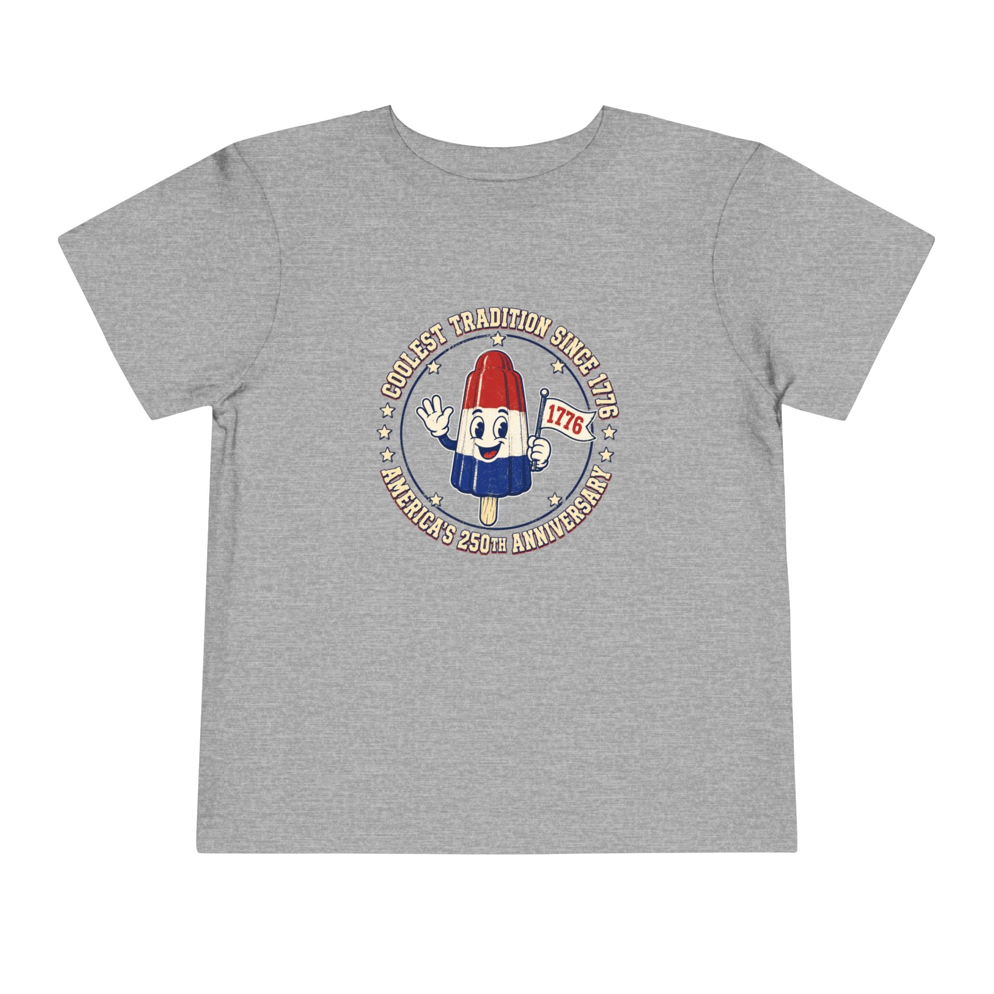 Patriotic Rocket Pop Toddler Tee — 4th of July Vintage Popsicle Shirt