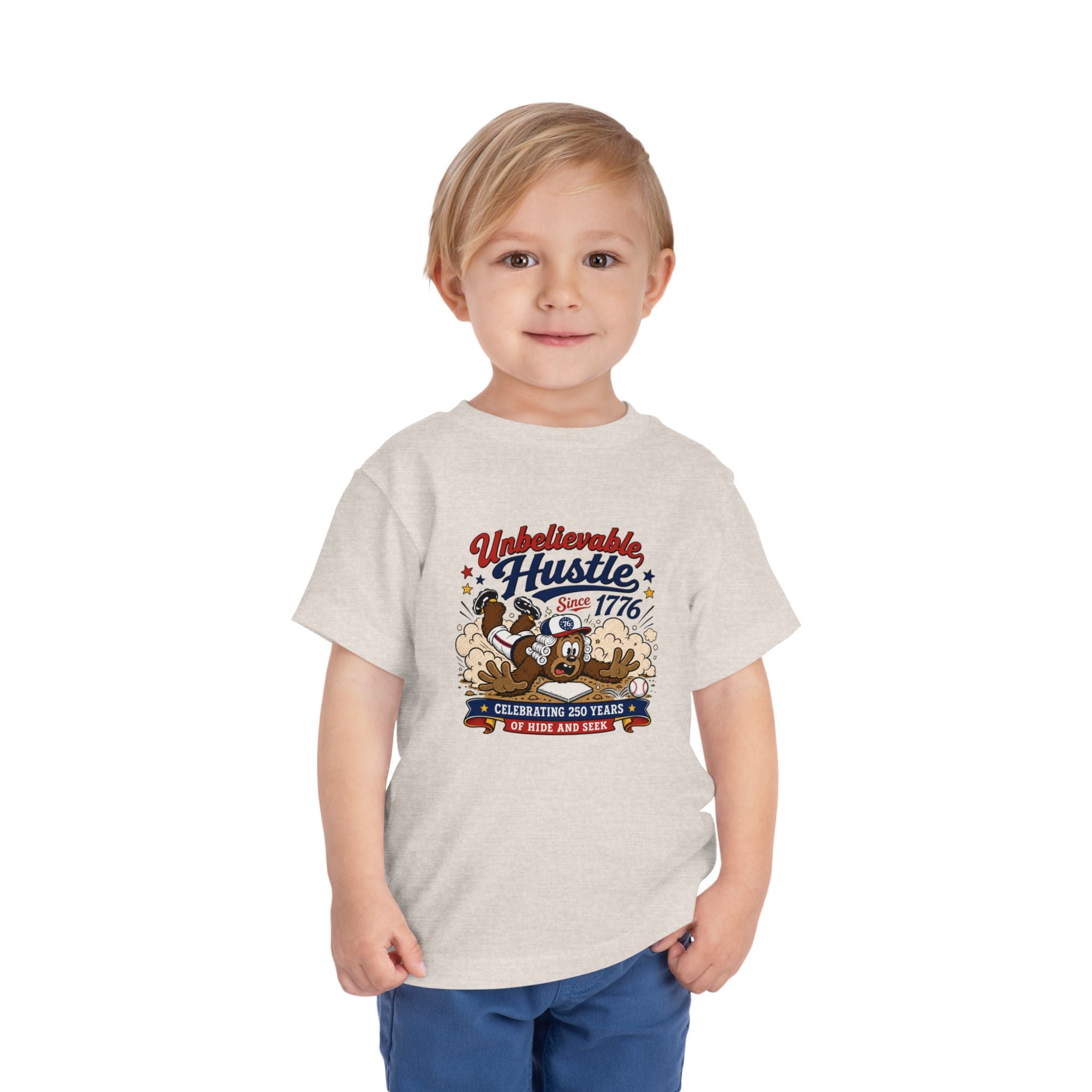 Unbelievable Hustle Since 1776 Toddler Tee — Patriotic Independence Day Kids Shirt