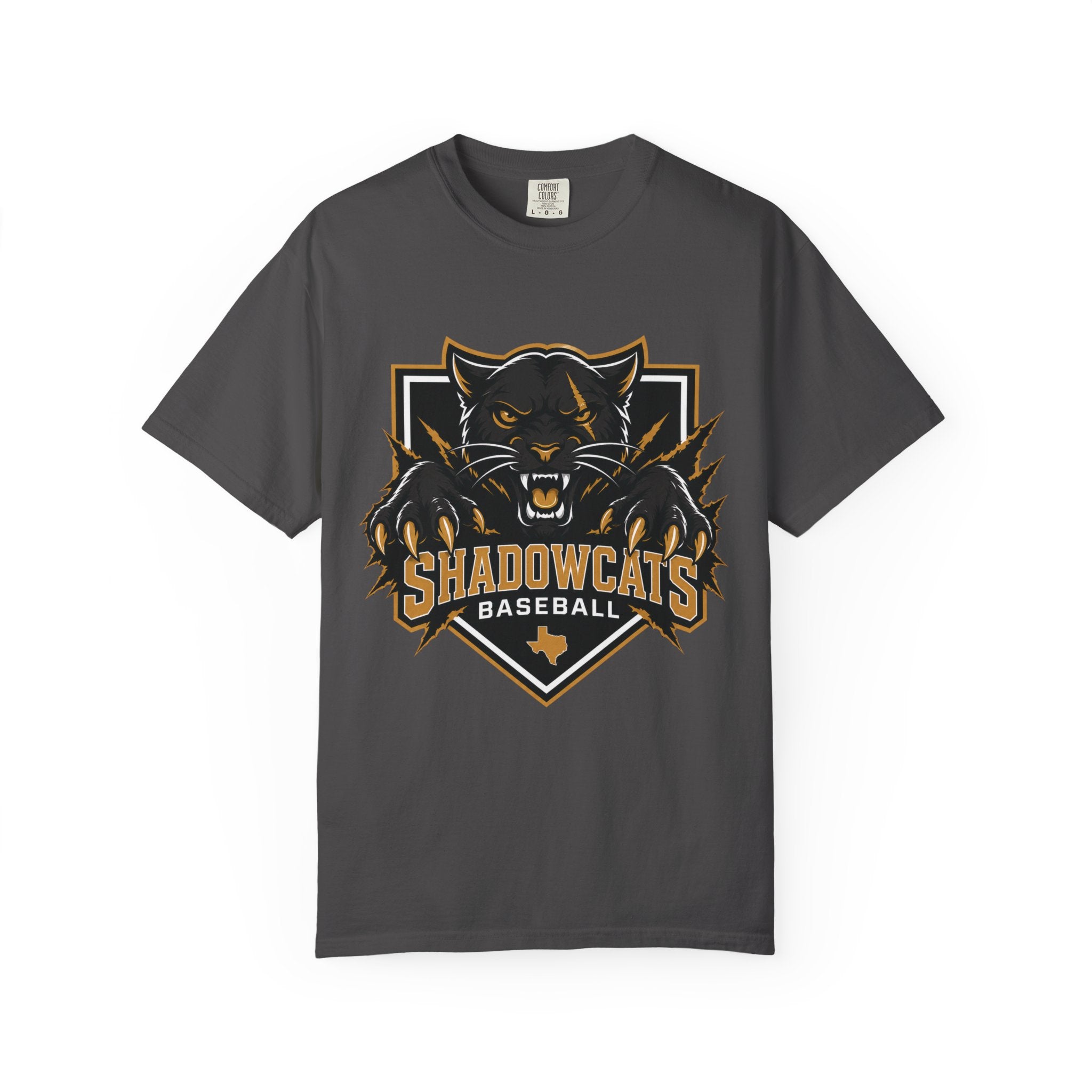 Shadowcats Baseball T-Shirt — Fierce Panther Team Logo Tee