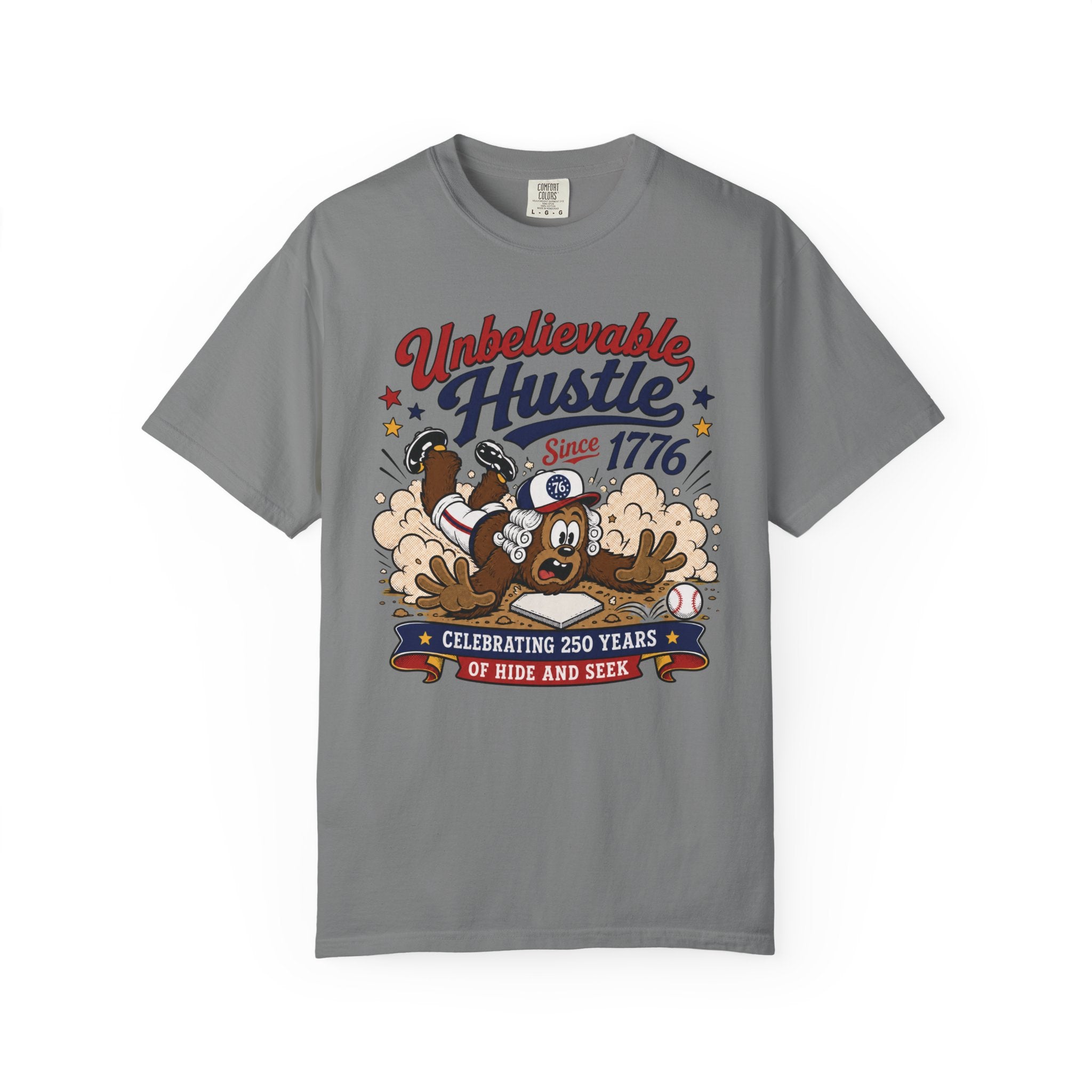 Unbelievable Hustle T-Shirt — Retro Cartoon ‘Since 1776’ Celebration Tee