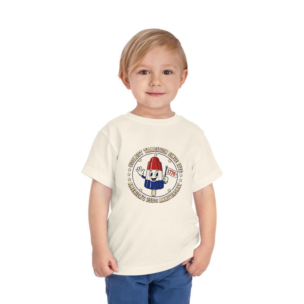 Patriotic Rocket Pop Toddler Tee — 4th of July Vintage Popsicle Shirt