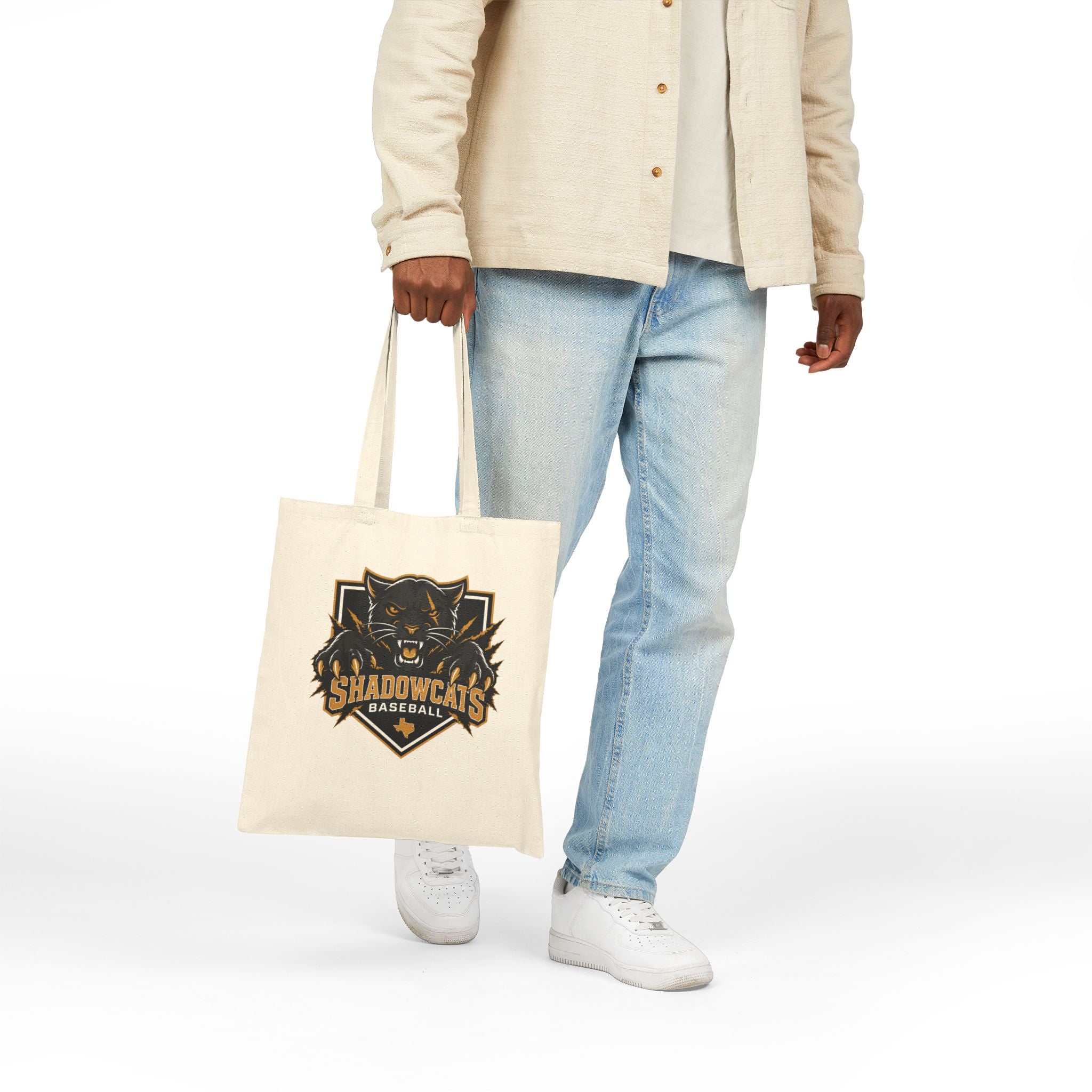 Shadowcats Baseball Cotton Tote Bag — Team Logo Canvas Tote