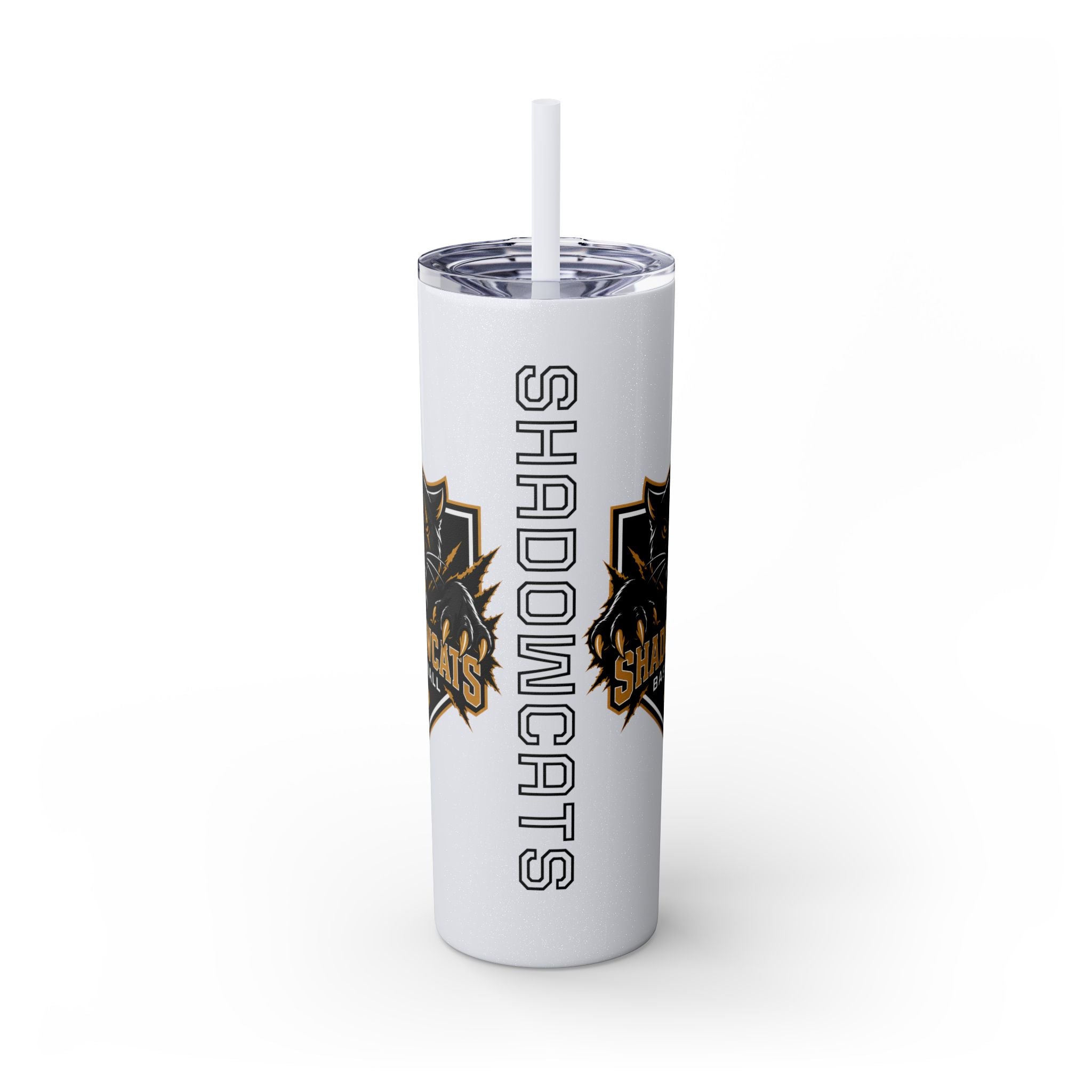 Skinny Tumbler — Shadowcats Baseball 20oz Insulated Tumbler with Straw