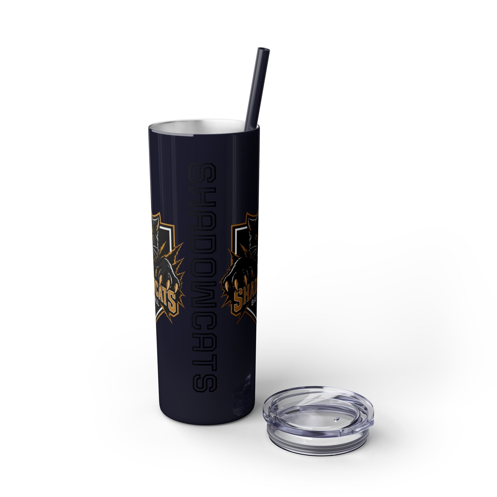 Skinny Tumbler — Shadowcats Baseball 20oz Insulated Tumbler with Straw