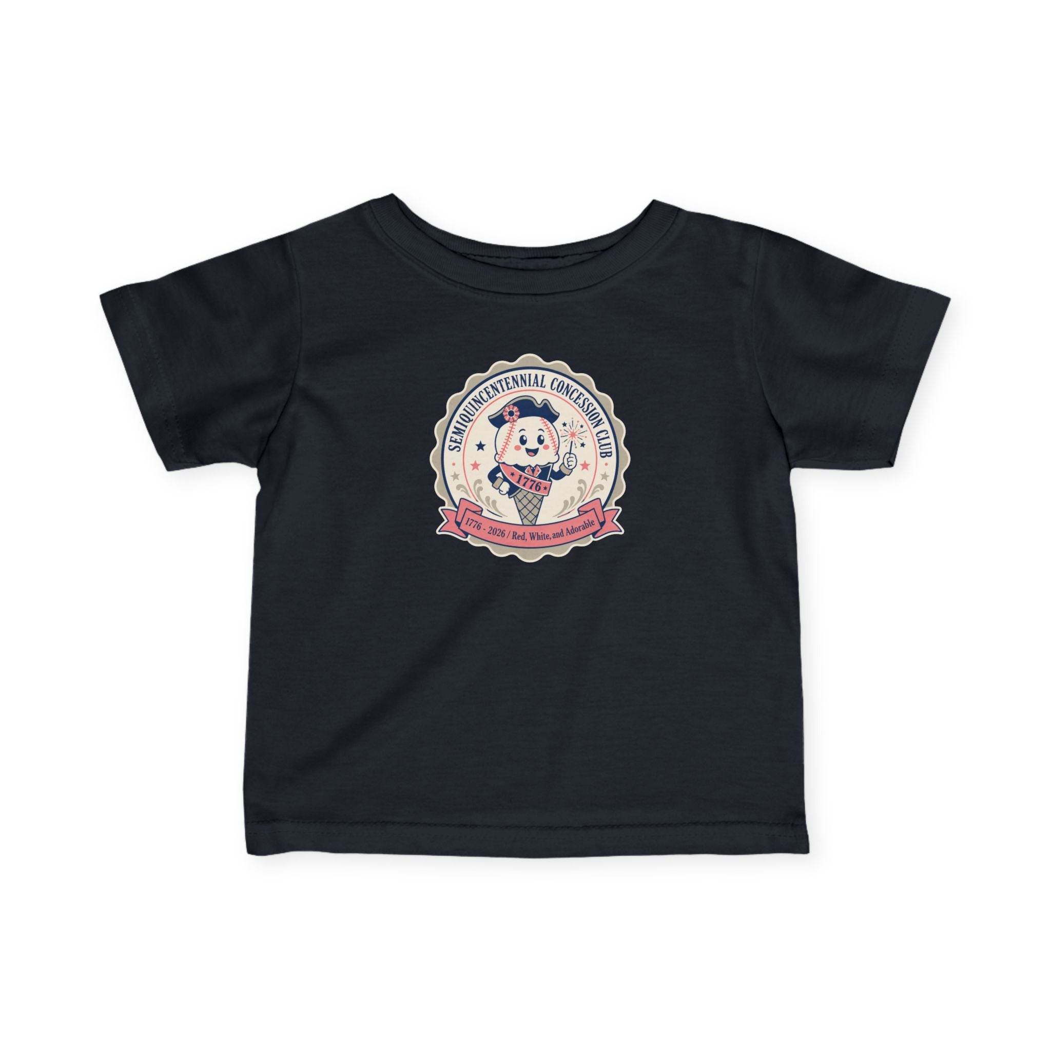Infant Tee - Cute Vintage Semiquincentennial Concession Club Baby Shirt