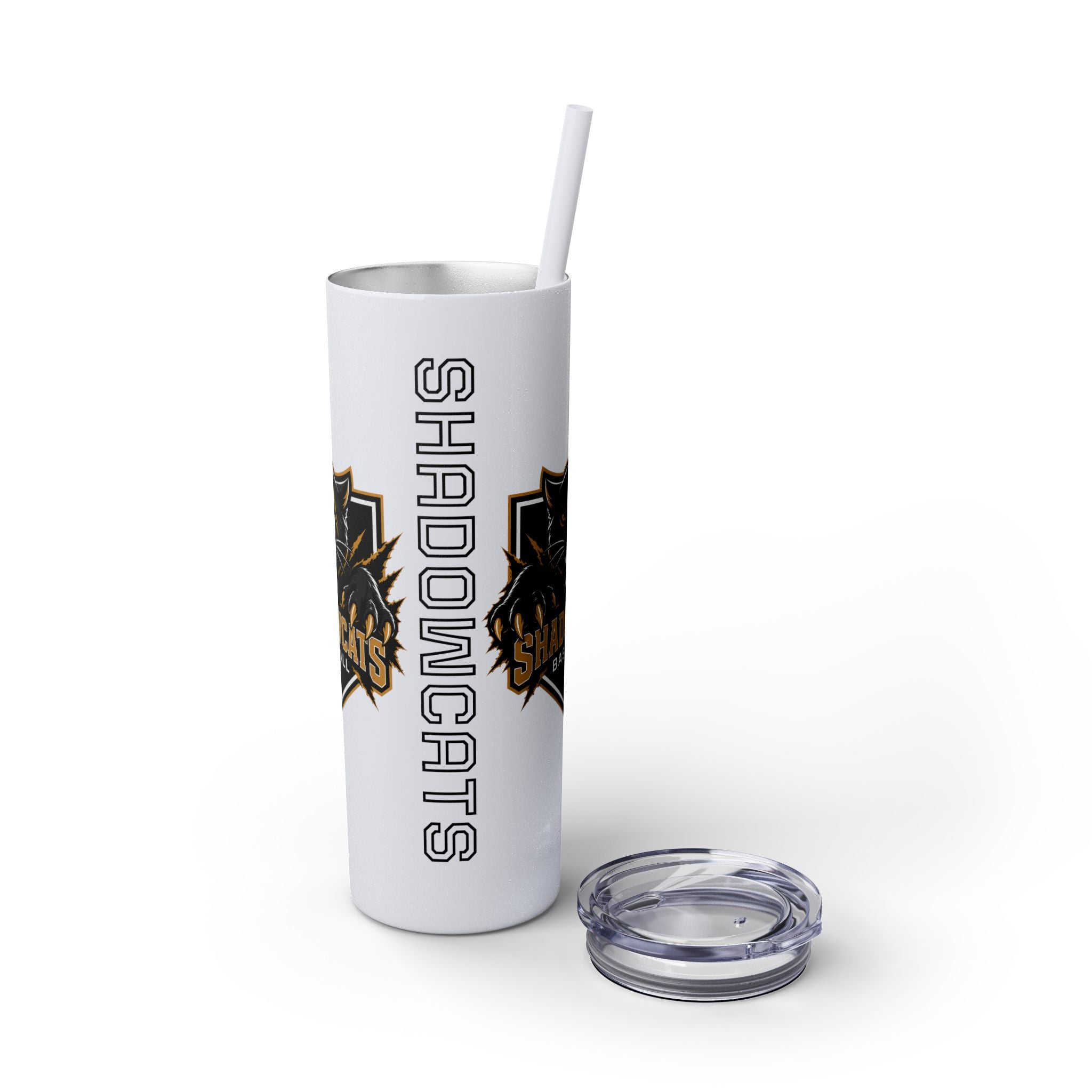 Skinny Tumbler — Shadowcats Baseball 20oz Insulated Tumbler with Straw