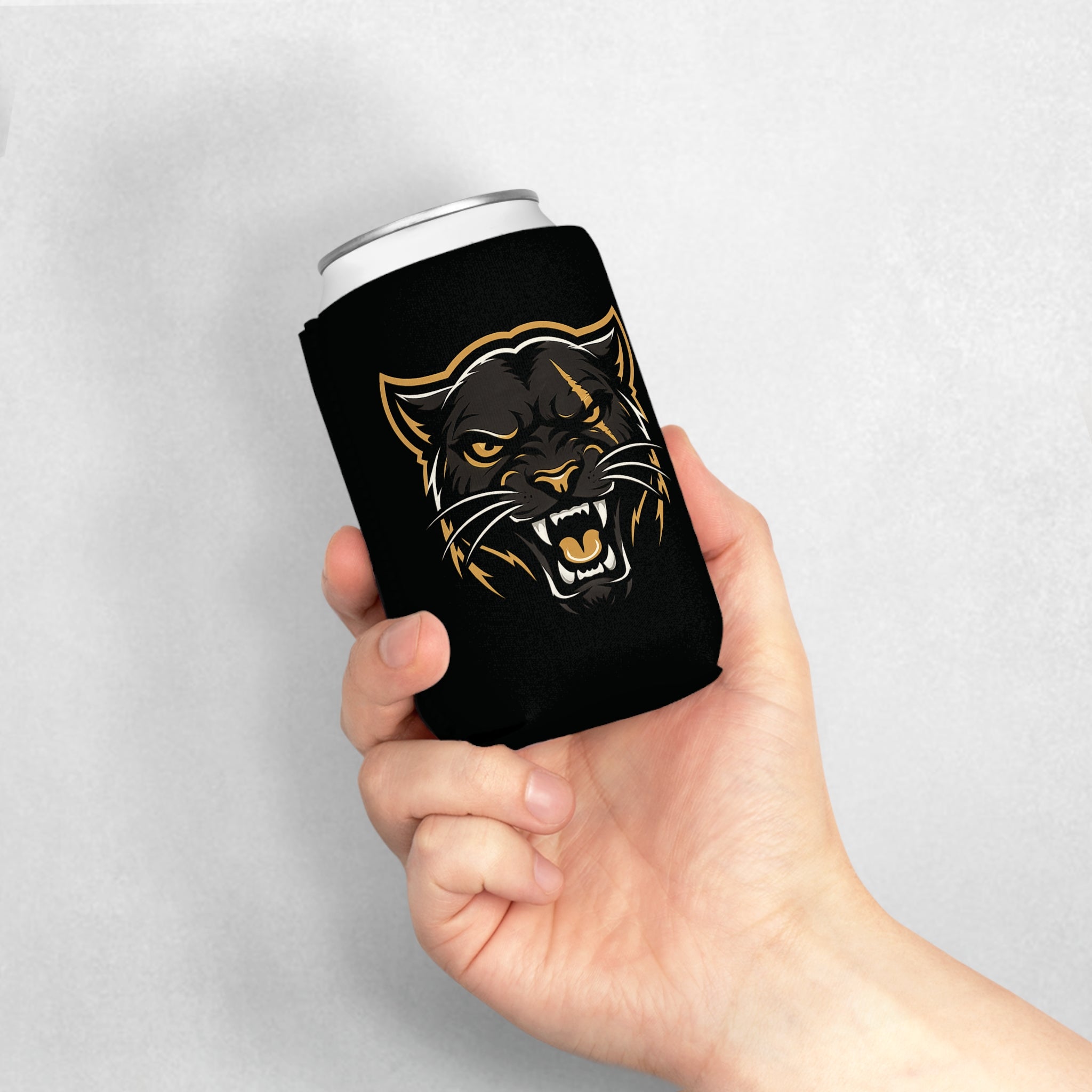 Panther Mascot Can Cooler Sleeve — Shadowcats Baseball Team
