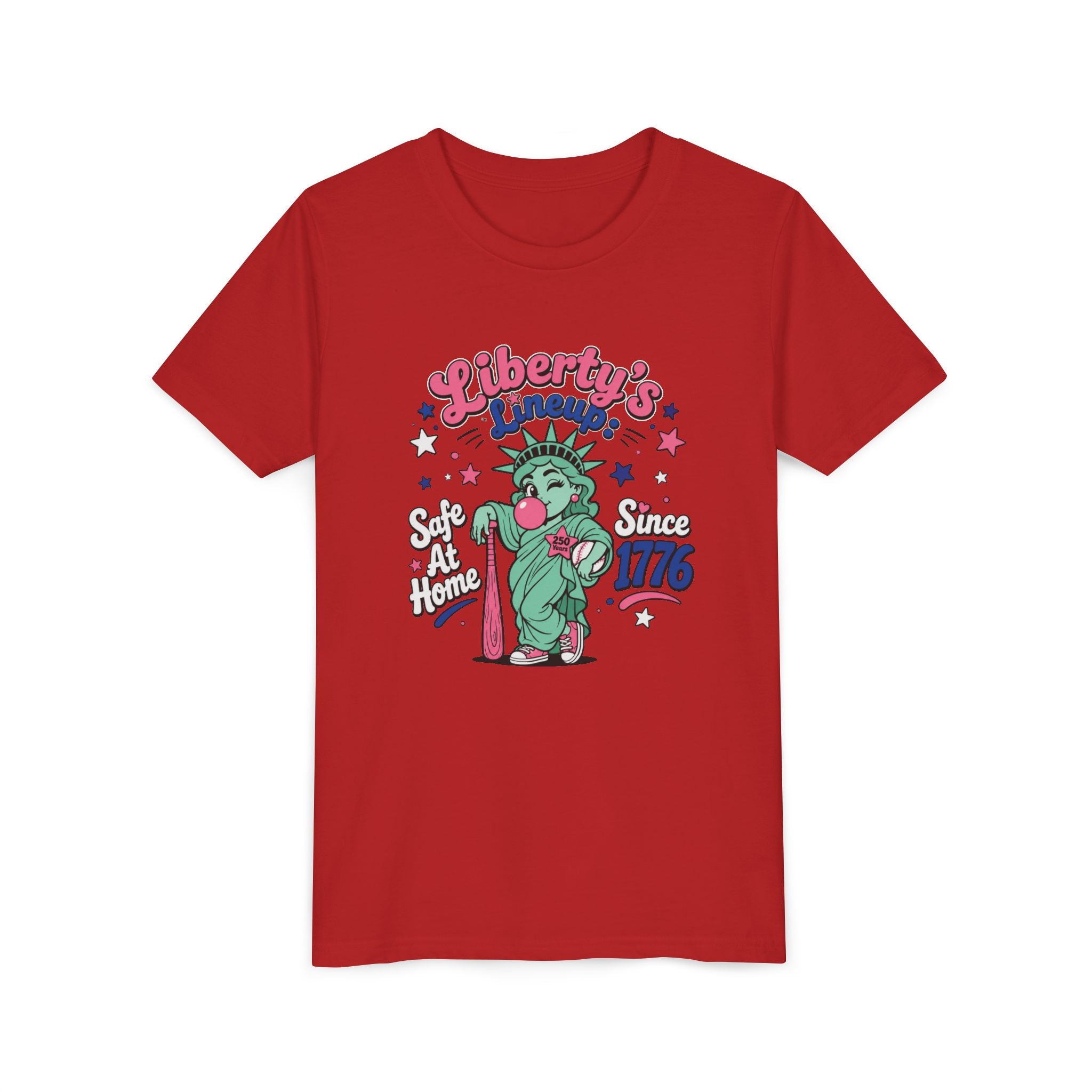 Youth T-Shirt – Liberty’s Lineup: Statue of Liberty Kids Tee “Since 1776”