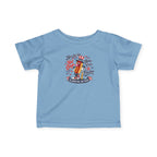 Infant Tee — "Here’s to the Hot Dog Home Run & Fireworks" 4th of July Baby Shirt