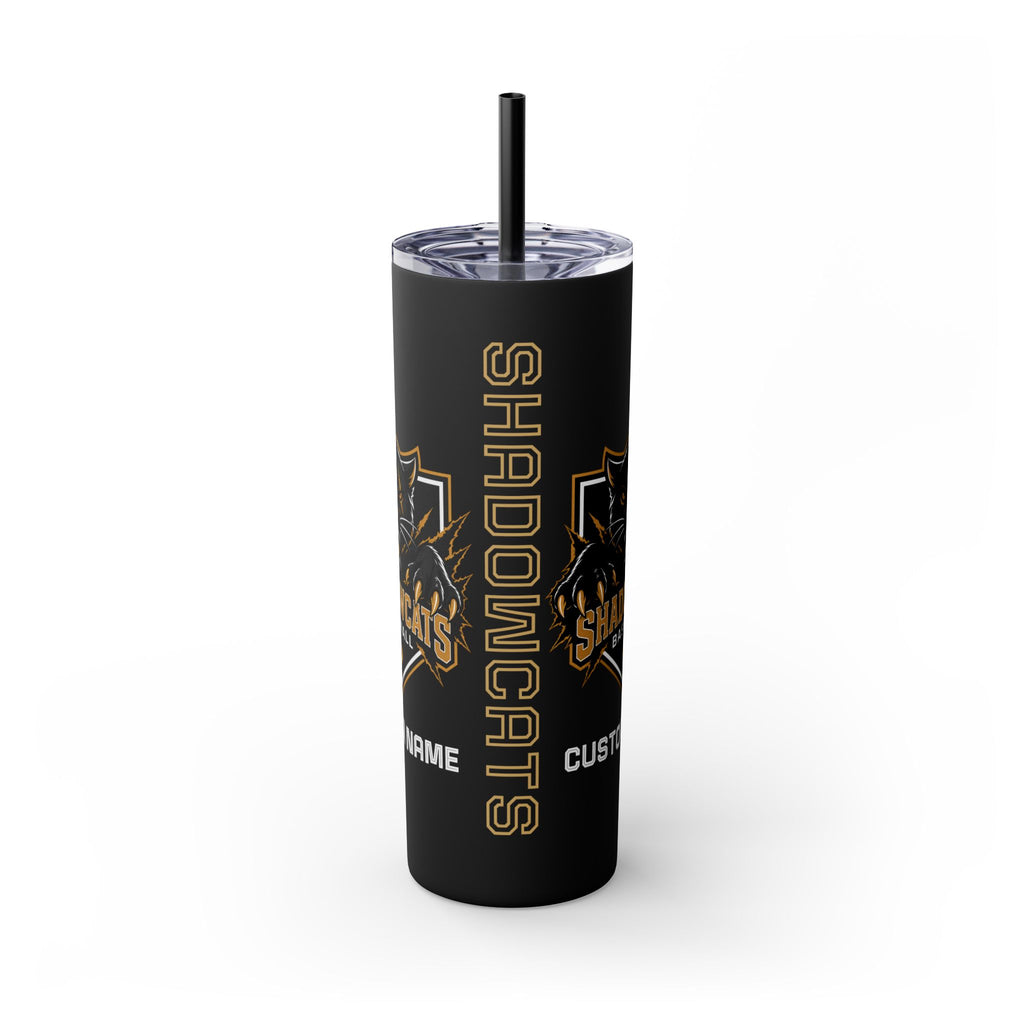Shadowcats Baseball | 20oz Tumbler - Close-up tumbler - Shadowcats Baseball custom