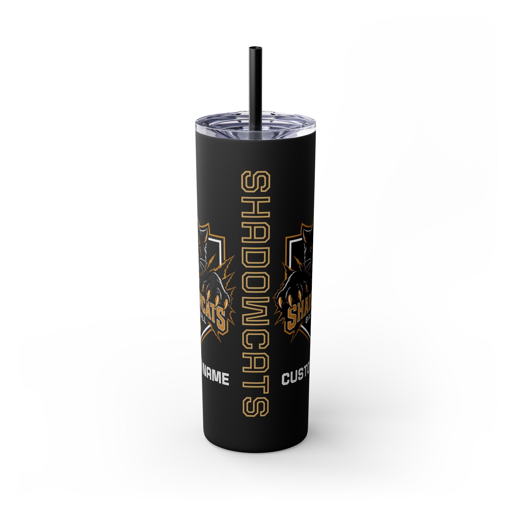 Shadowcats Baseball | 20oz Tumbler - Close-up tumbler - Shadowcats Baseball custom