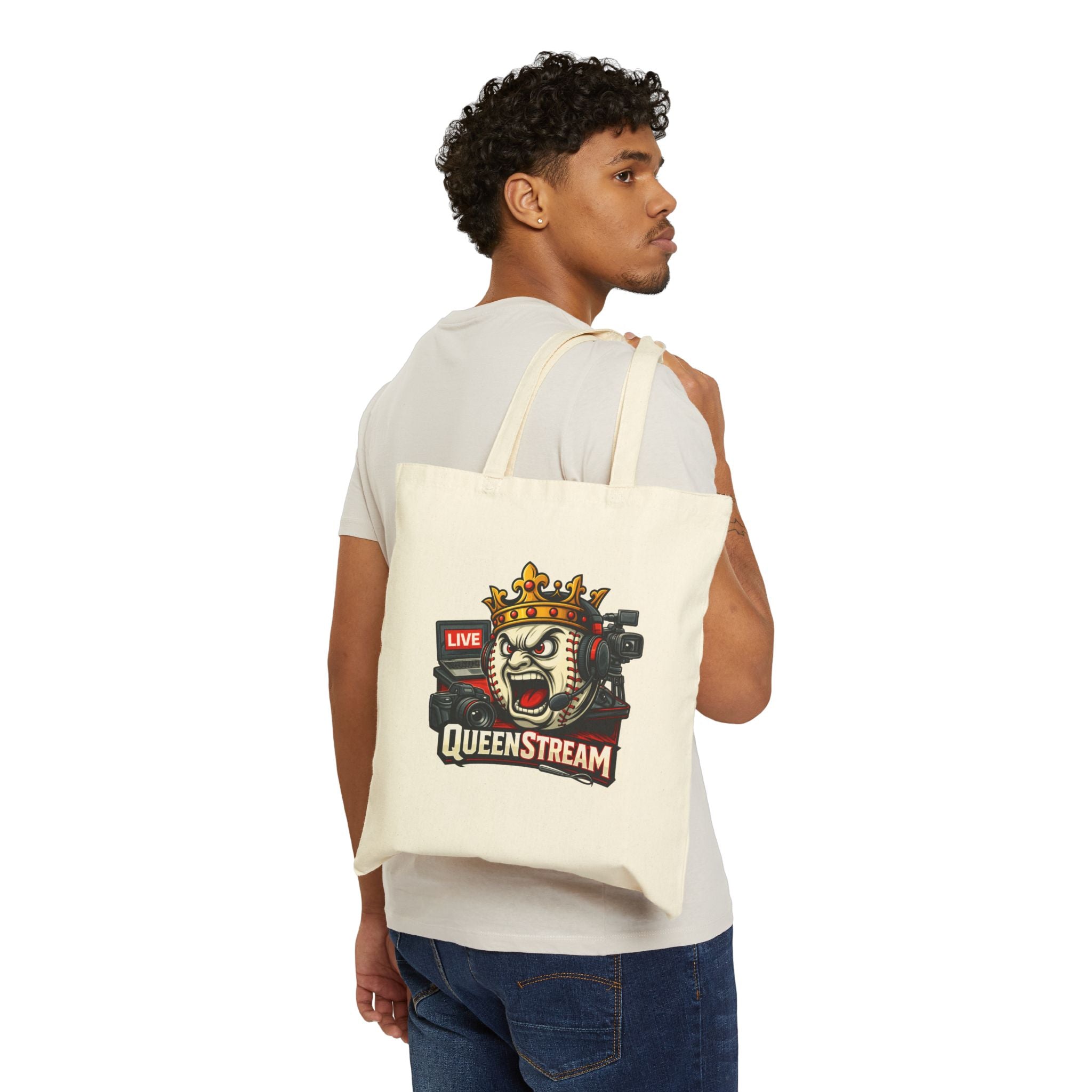 Shadowcats Baseball Cotton Tote Bag — Team Logo Canvas Tote