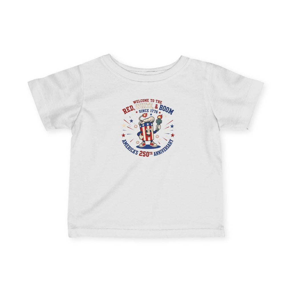 "Red, White & Boom" 250th Anniversary | Patriotic Infant Tee