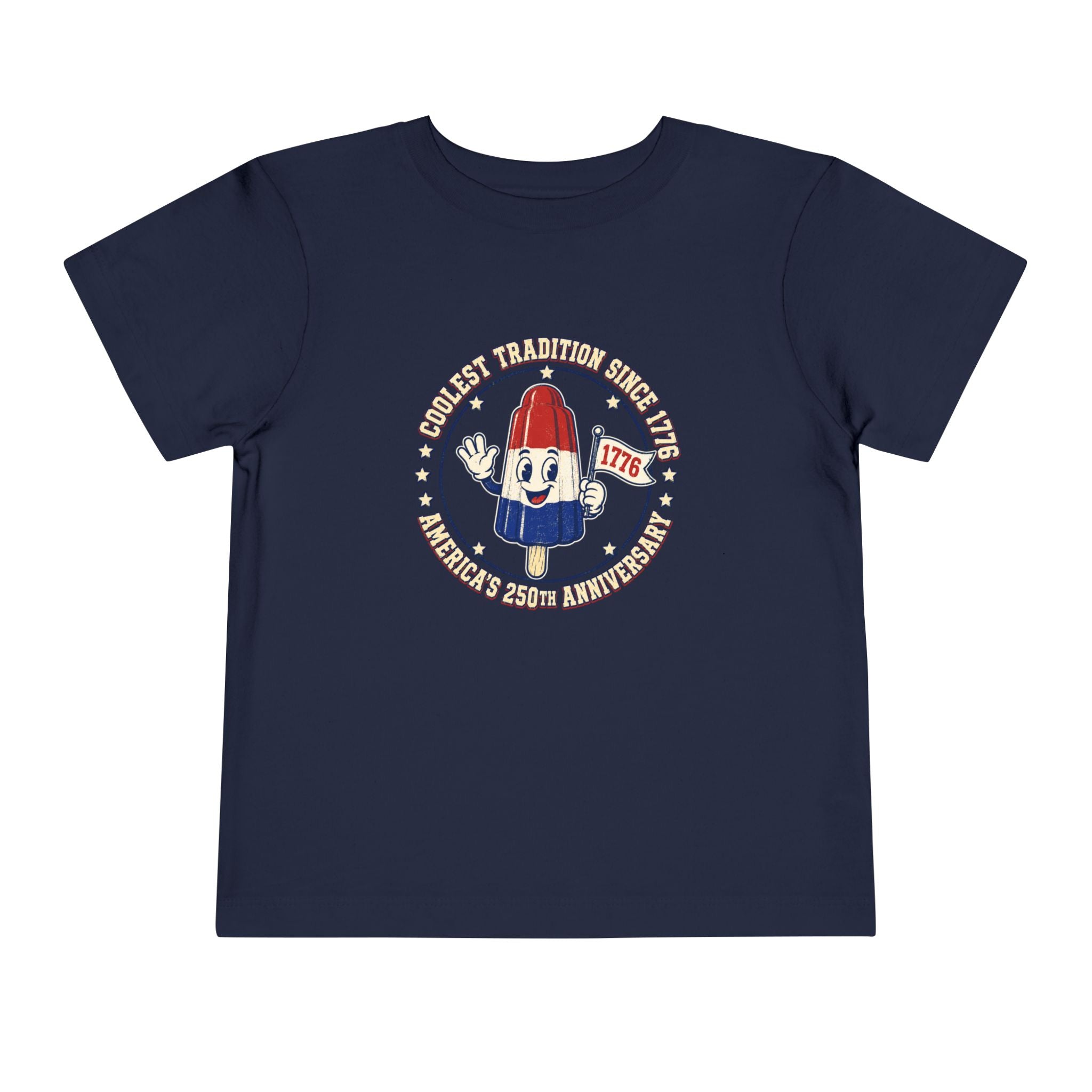 Patriotic Rocket Pop Toddler Tee — 4th of July Vintage Popsicle Shirt