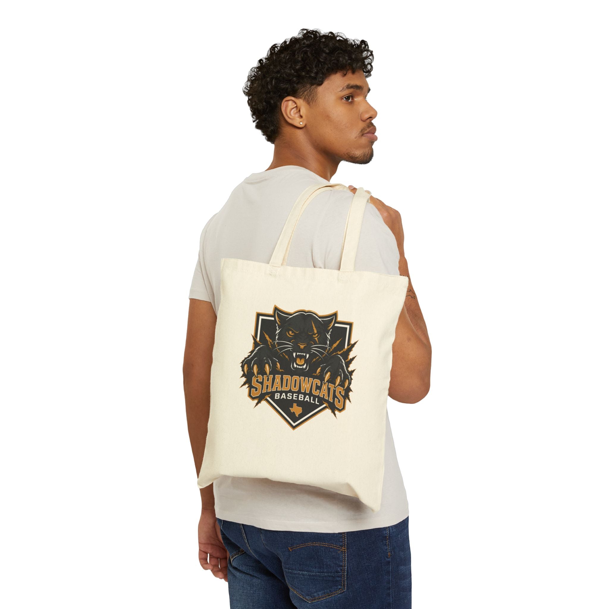 Shadowcats Baseball Cotton Tote Bag — Team Logo Canvas Tote