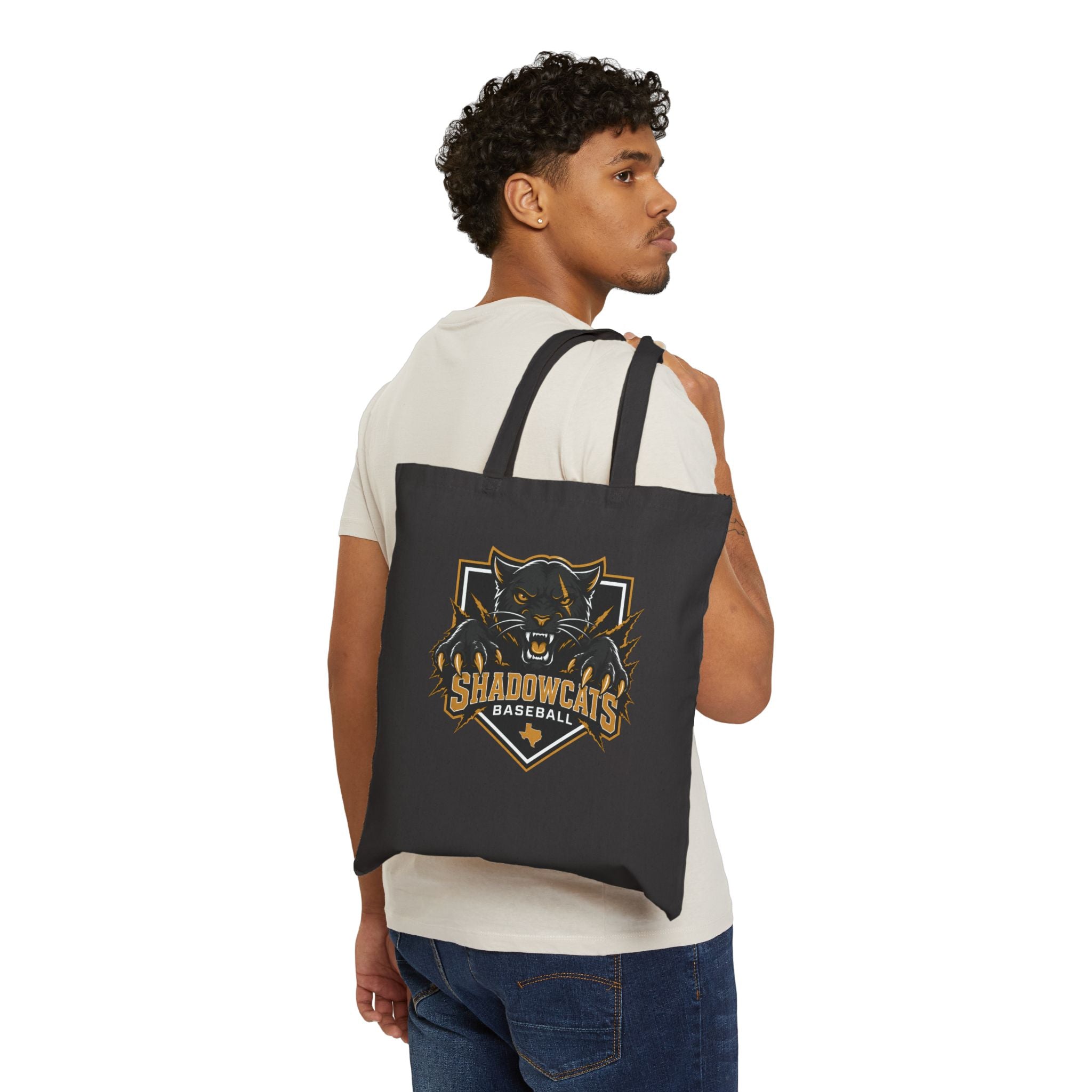 Shadowcats Baseball Cotton Tote Bag — Team Logo Canvas Tote