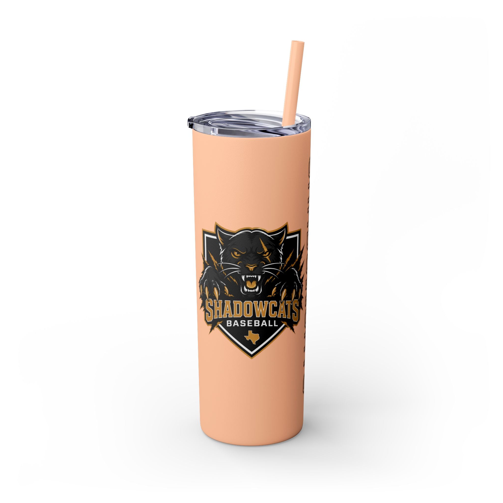 Skinny Tumbler — Shadowcats Baseball 20oz Insulated Tumbler with Straw