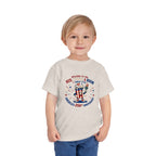 Toddler Tee - "Red, White & Boom" America's 250th Anniversary Patriotic Shirt
