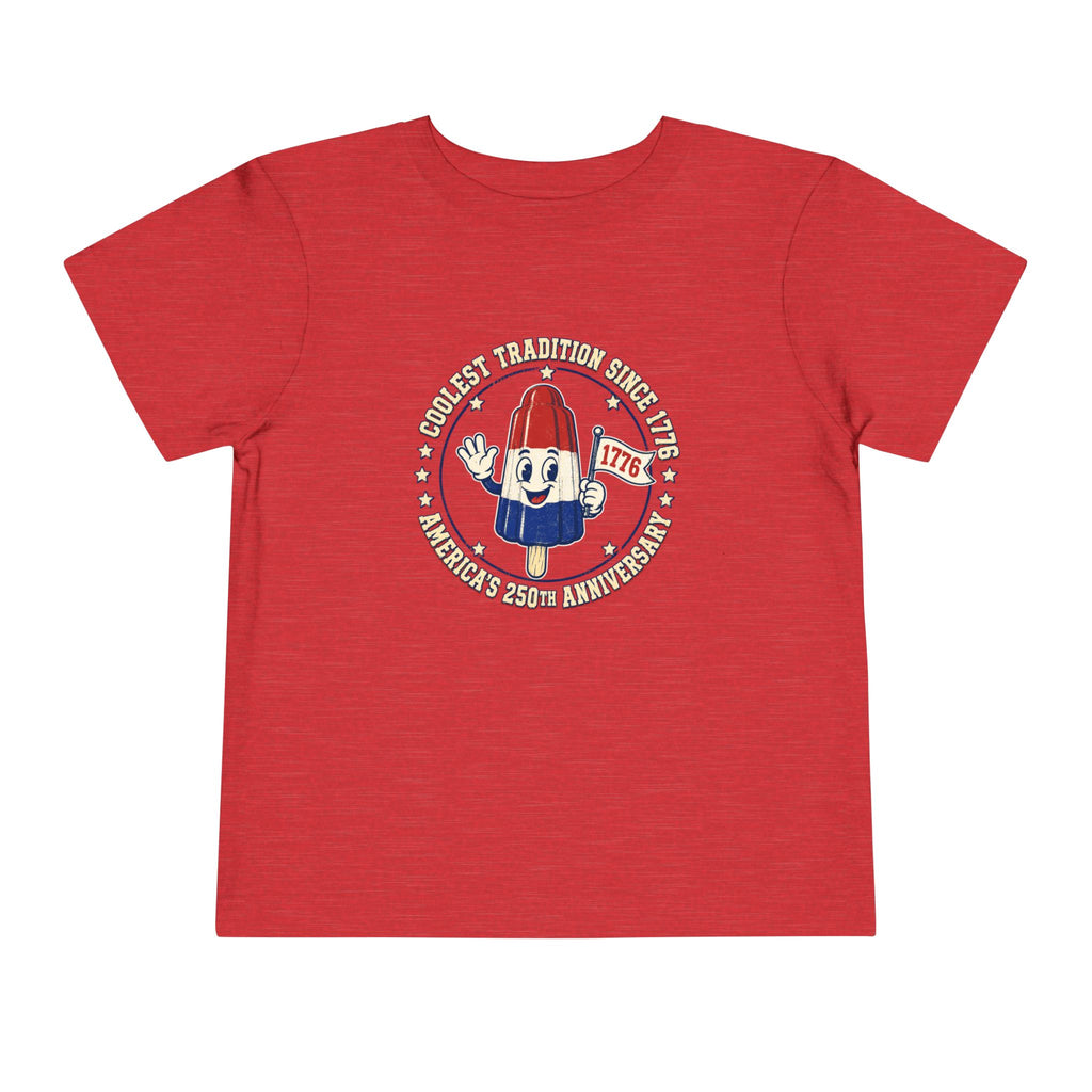 Patriotic Rocket Pop Toddler Tee — 4th of July Vintage Popsicle Shirt