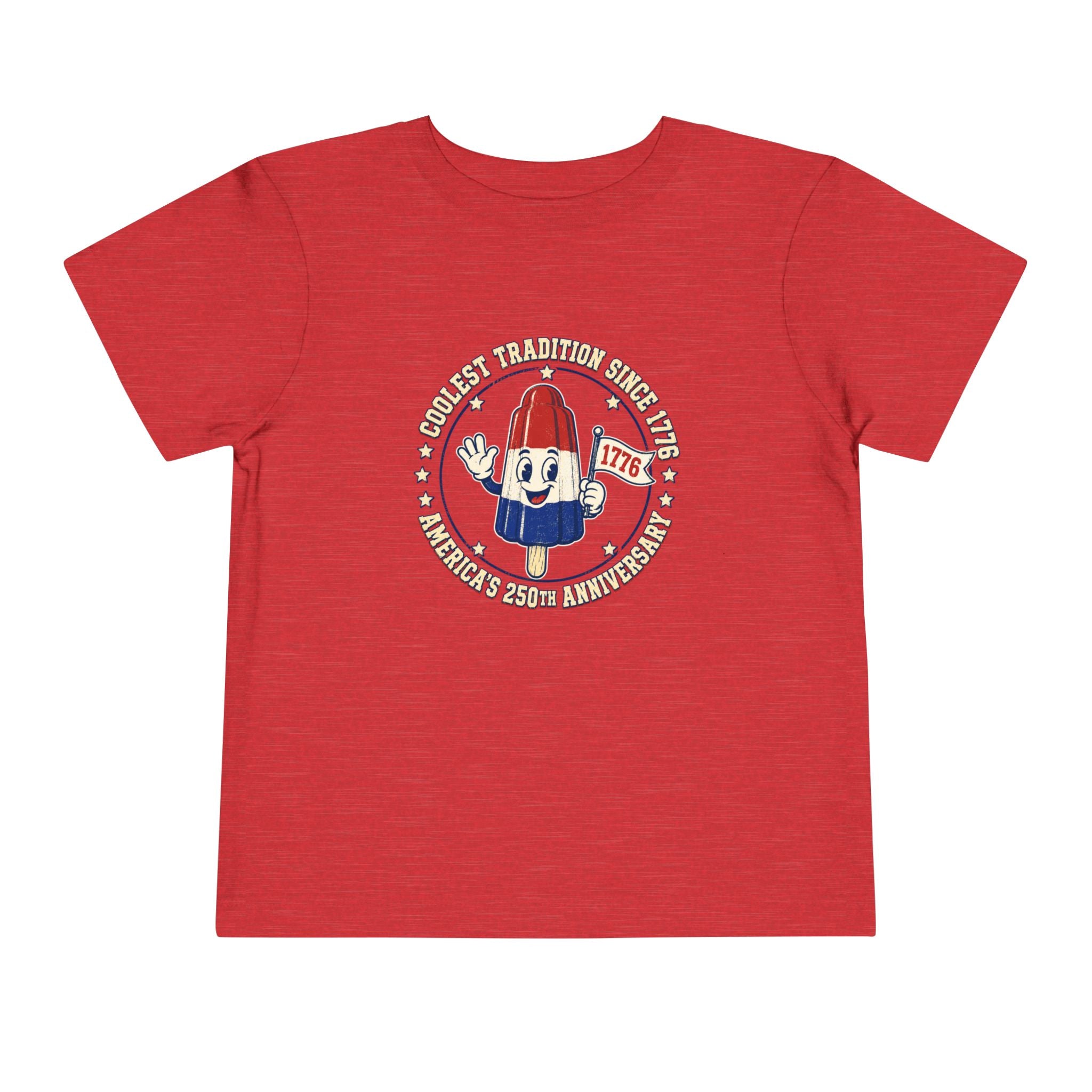 Patriotic Rocket Pop Toddler Tee — 4th of July Vintage Popsicle Shirt