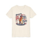 Youth Tee – 'Here for the Hot Dogs, Home Runs & Freedom' Patriotic 4th of July Baseball Shirt