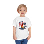 Patriotic 'Here for the Hot Dogs' Toddler Tee — 4th of July Kids Shirt