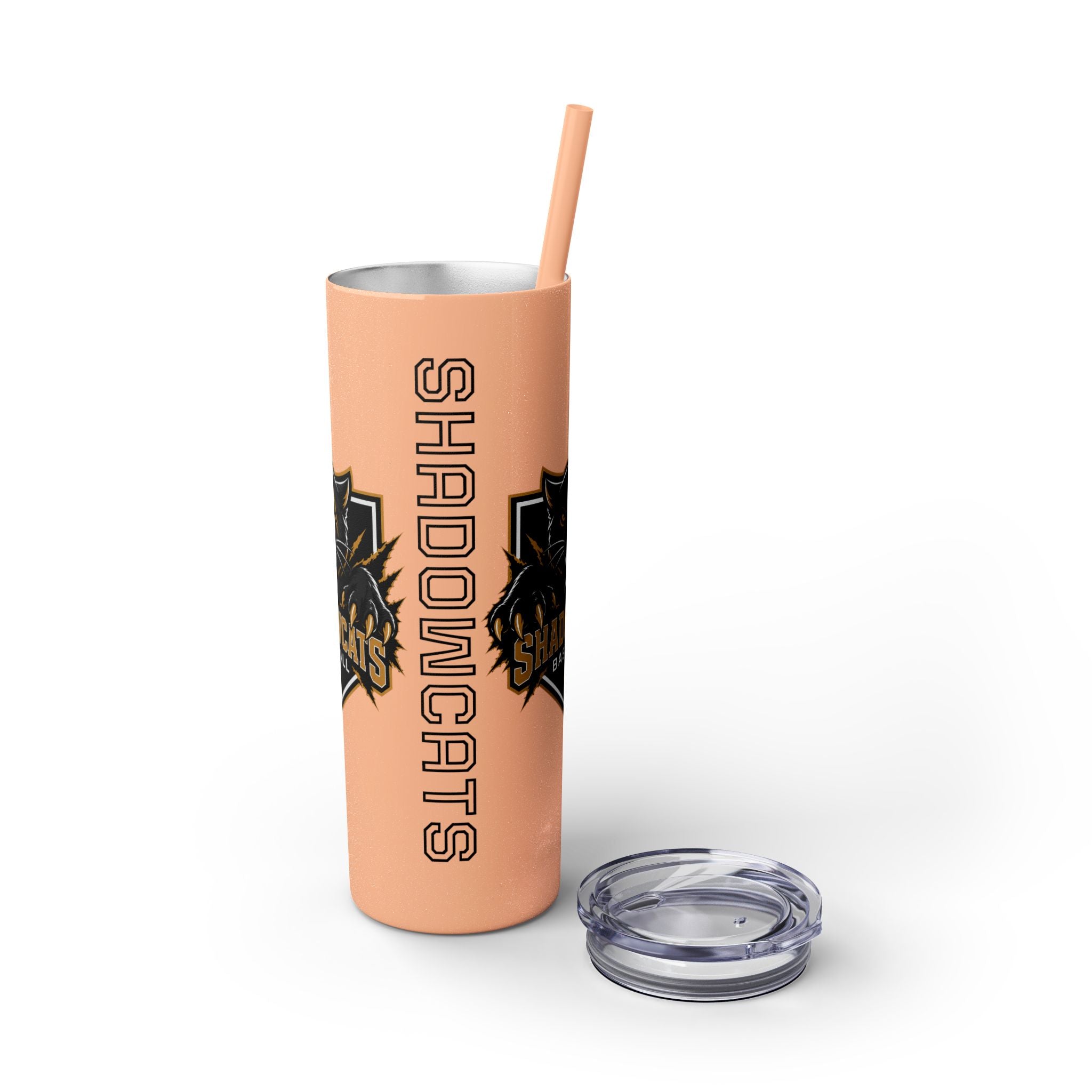 Skinny Tumbler — Shadowcats Baseball 20oz Insulated Tumbler with Straw