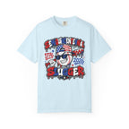 Semiquincentennial Slugger T-Shirt — 1776–2026 Patriotic Baseball Tee