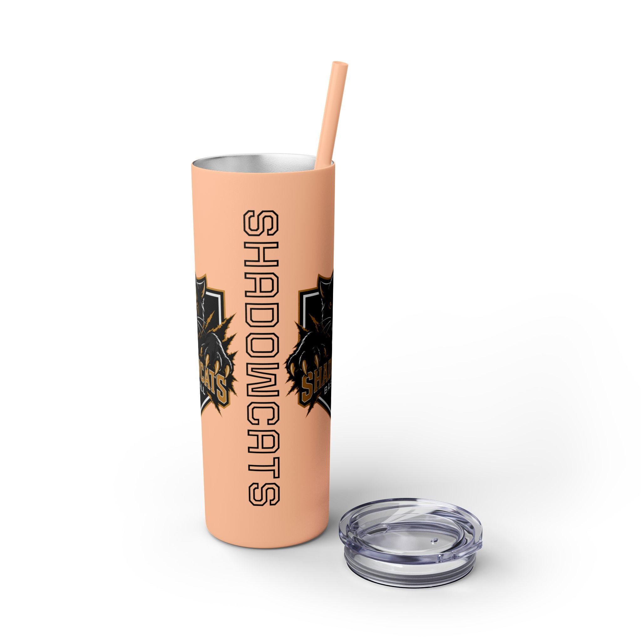 Skinny Tumbler — Shadowcats Baseball 20oz Insulated Tumbler with Straw