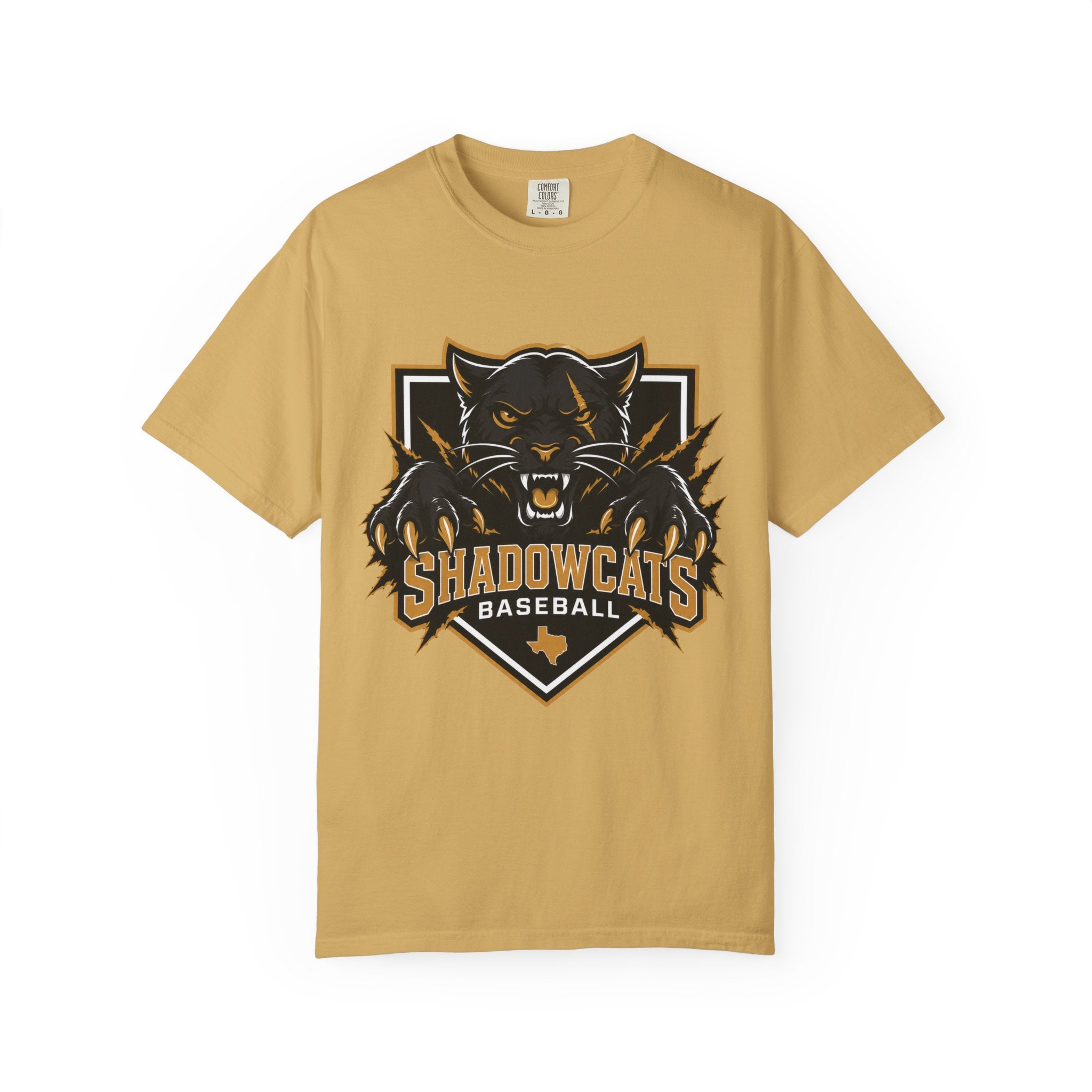 Shadowcats Baseball T-Shirt — Fierce Panther Team Logo Tee