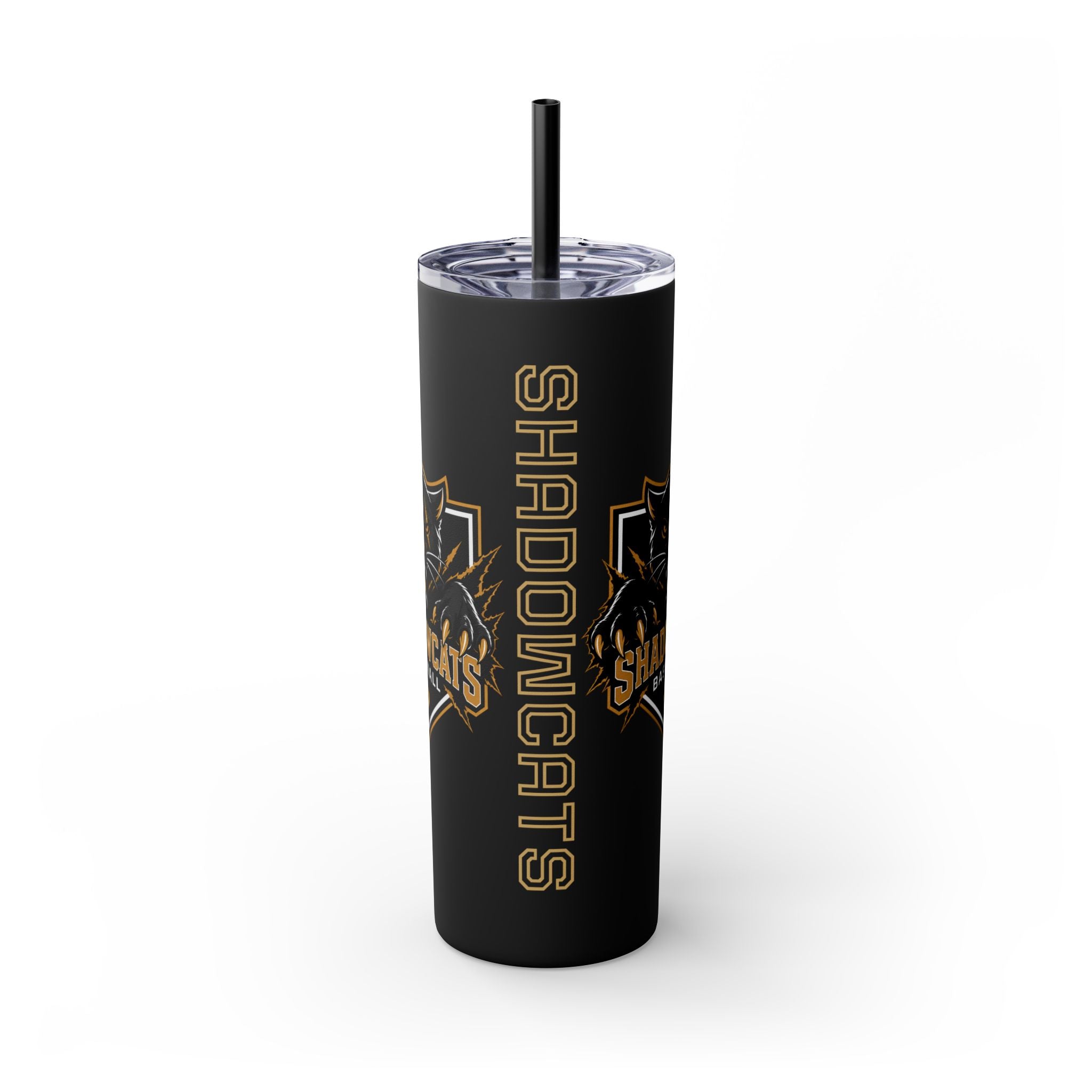 Skinny Tumbler — Shadowcats Baseball 20oz Insulated Tumbler with Straw