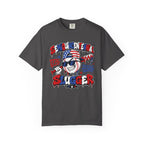 Semiquincentennial Slugger T-Shirt — 1776–2026 Patriotic Baseball Tee