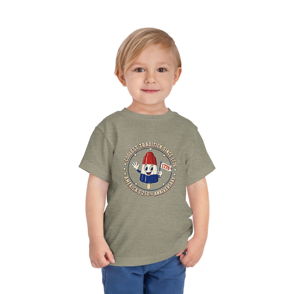 Patriotic Rocket Pop Toddler Tee — 4th of July Vintage Popsicle Shirt