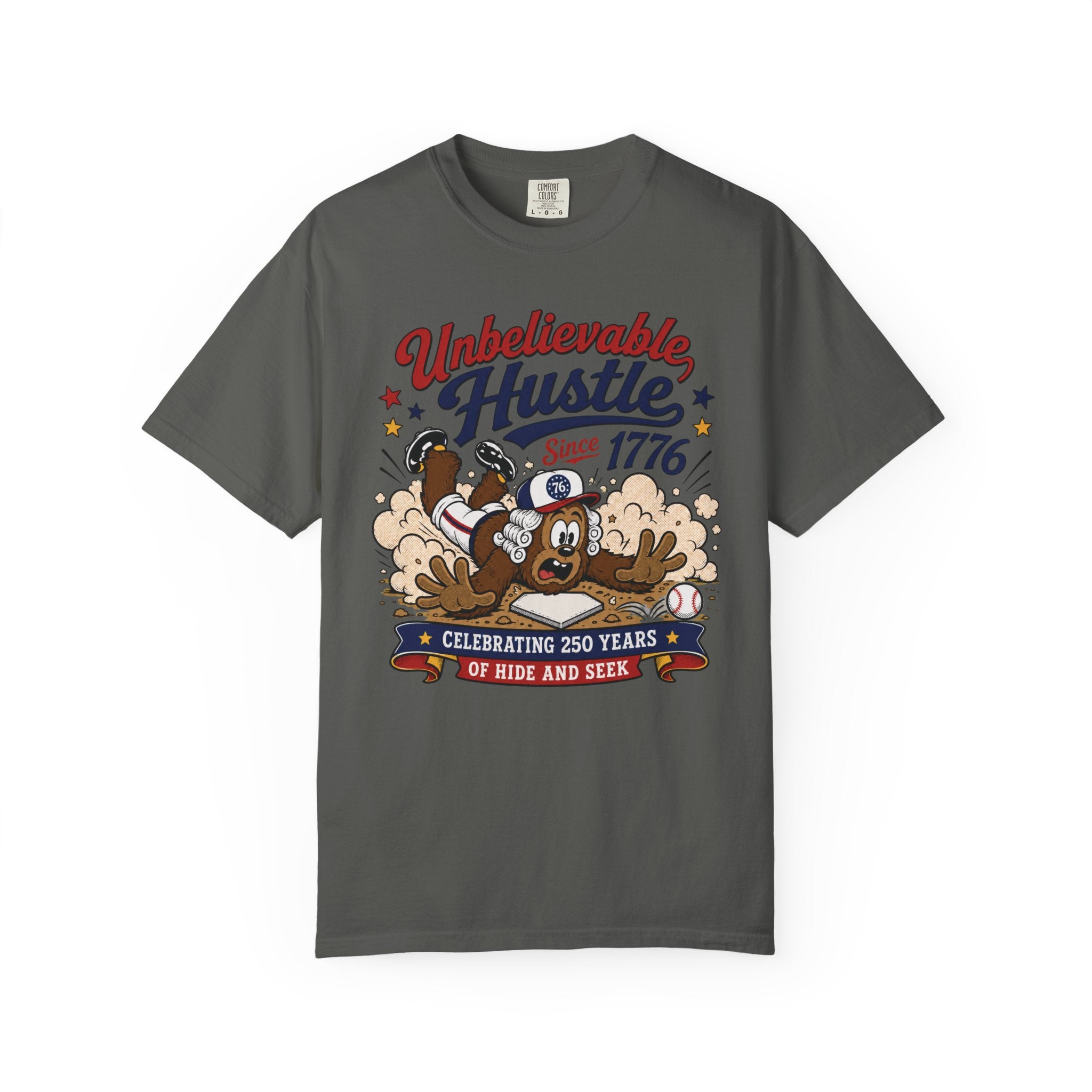 Unbelievable Hustle T-Shirt — Retro Cartoon ‘Since 1776’ Celebration Tee