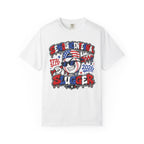 Semiquincentennial Slugger T-Shirt — 1776–2026 Patriotic Baseball Tee