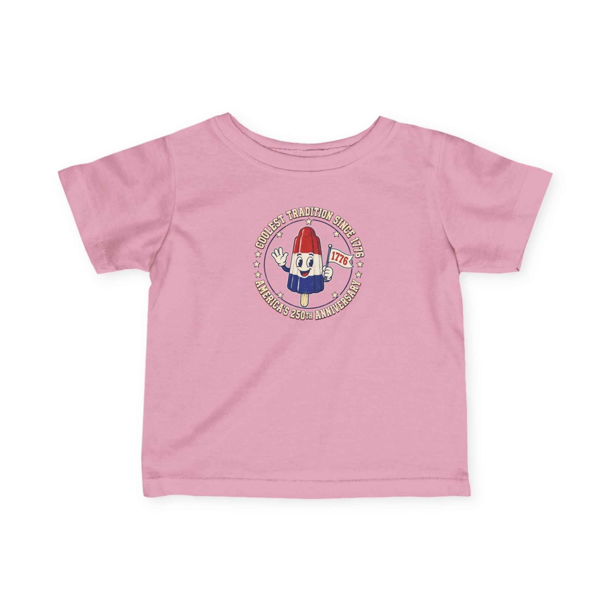 Infant Tee — Retro Patriotic Popsicle Graphic "USA" Baby T‑Shirt
