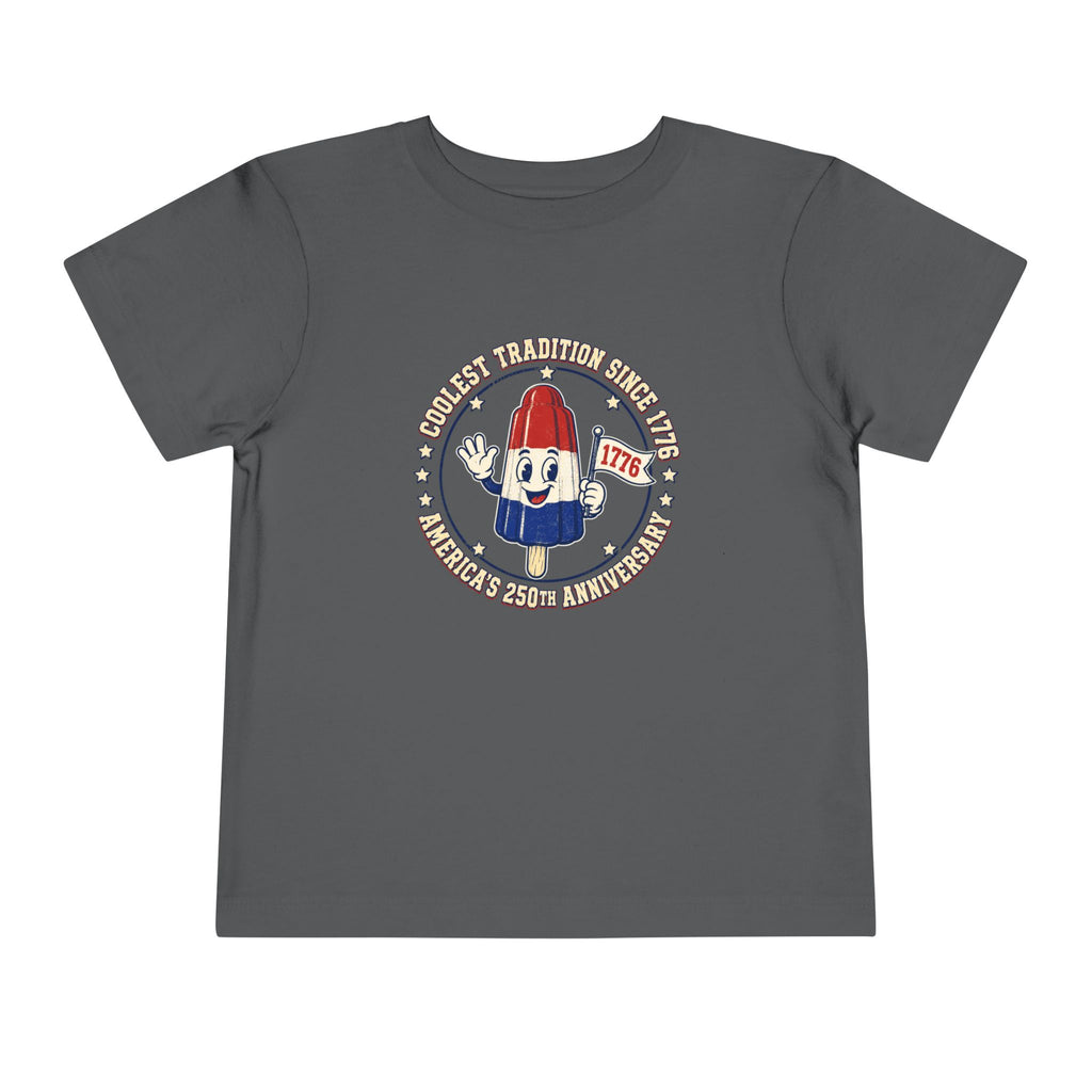 Patriotic Rocket Pop Toddler Tee — 4th of July Vintage Popsicle Shirt