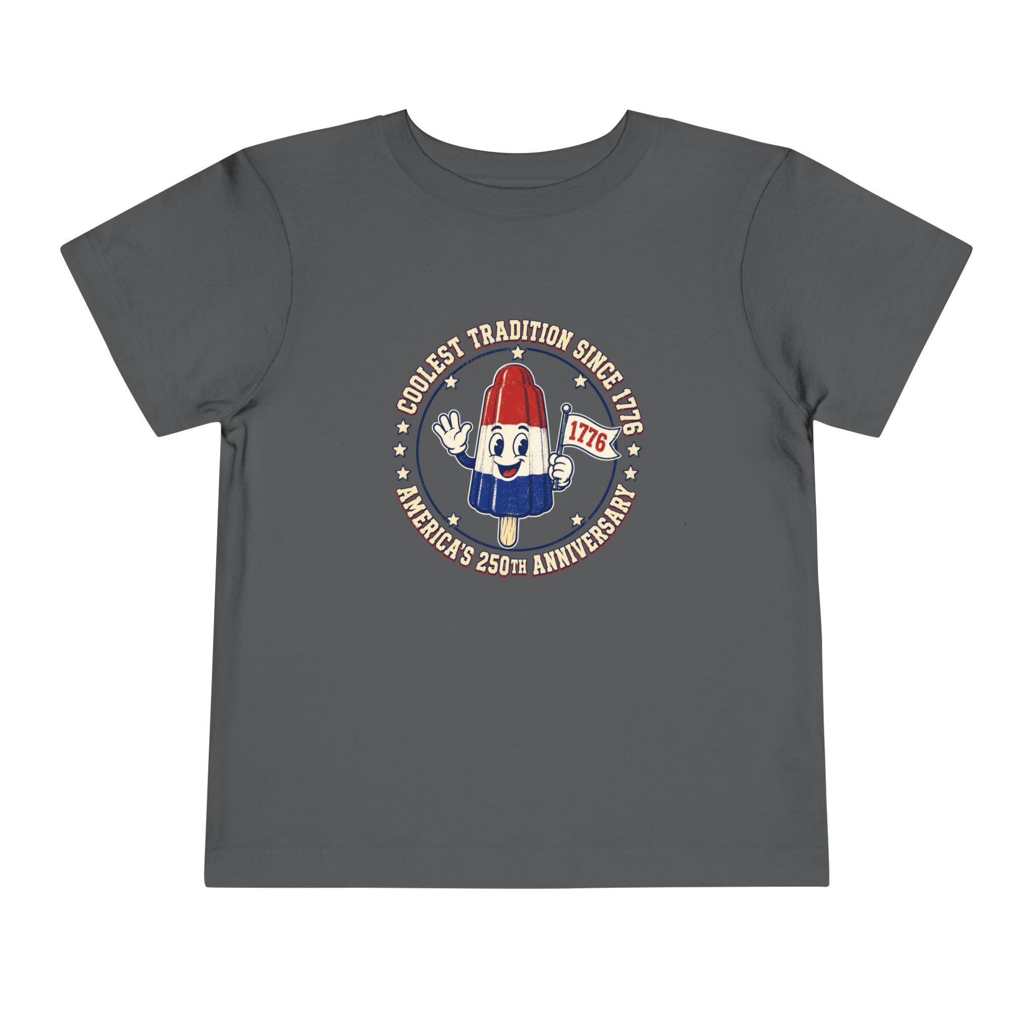 Patriotic Rocket Pop Toddler Tee — 4th of July Vintage Popsicle Shirt