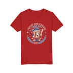 Youth Tee — "Poppin' Into Freedom" 250th Anniversary Patriotic Popcorn Shirt