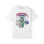 T-Shirt — "Liberty's Lineup" Statue of Liberty Funny 1776 Fourth of July Tee