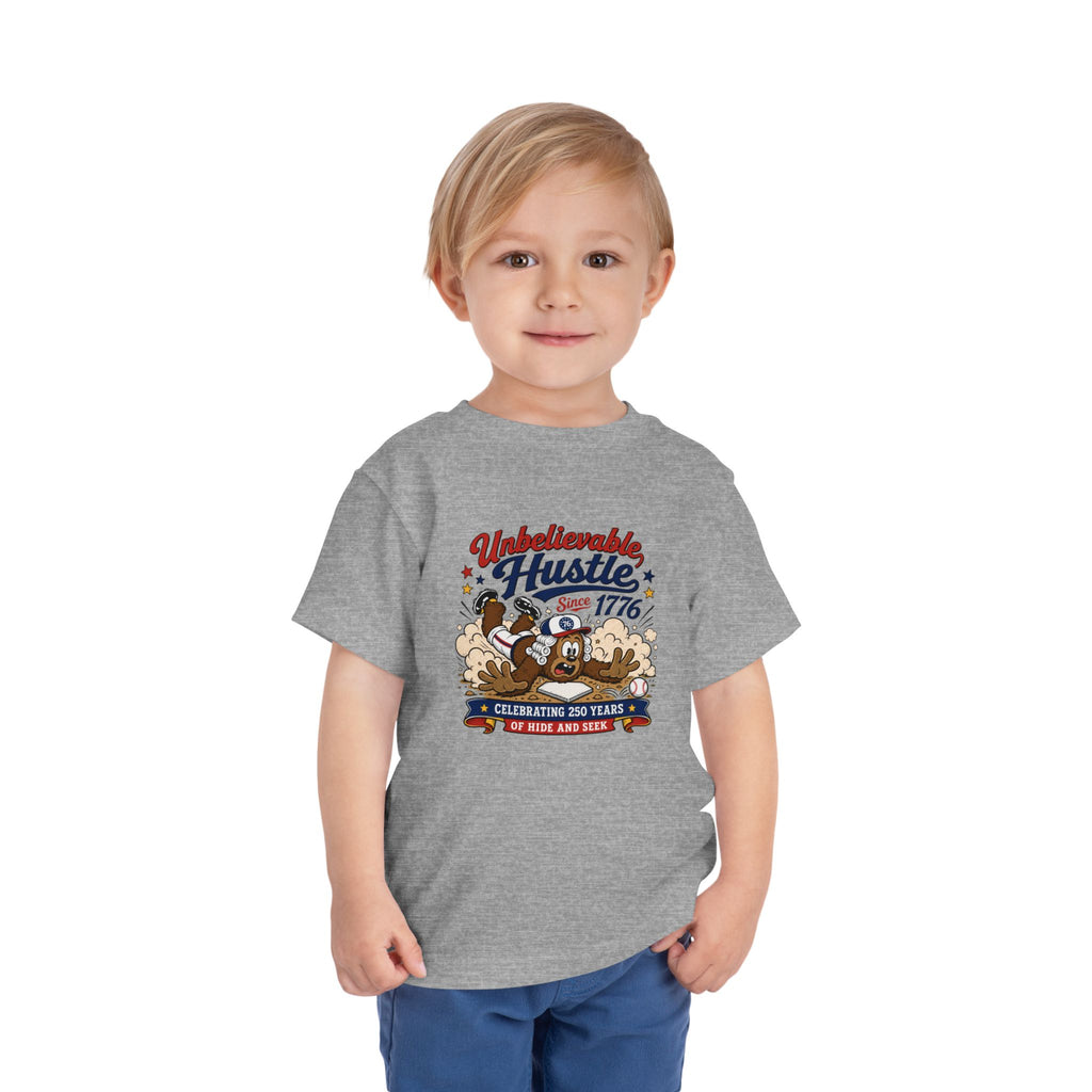 Unbelievable Hustle Since 1776 Toddler Tee — Patriotic Independence Day Kids Shirt