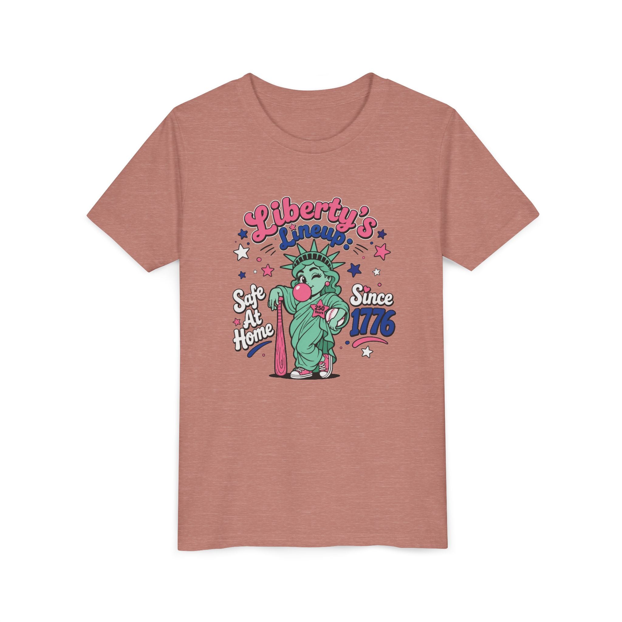 Youth T-Shirt – Liberty’s Lineup: Statue of Liberty Kids Tee “Since 1776”