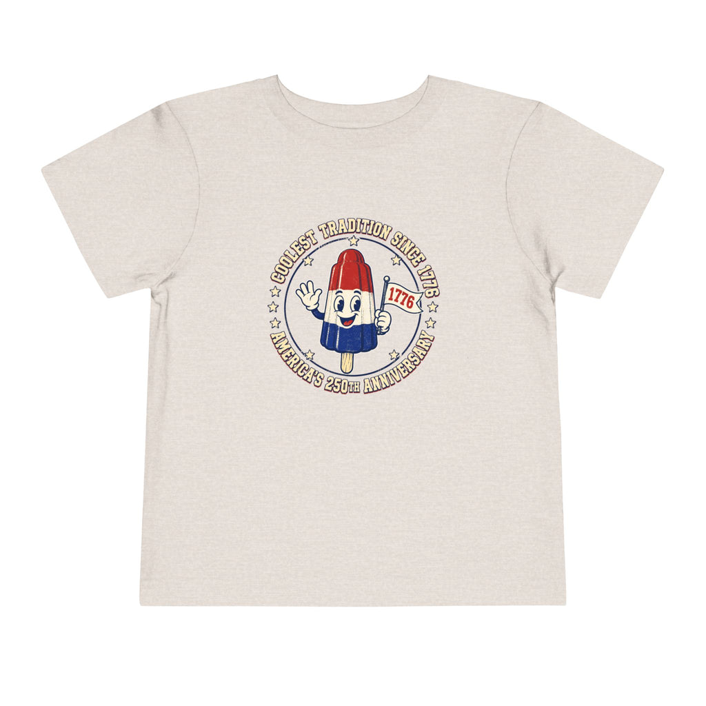 Patriotic Rocket Pop Toddler Tee — 4th of July Vintage Popsicle Shirt