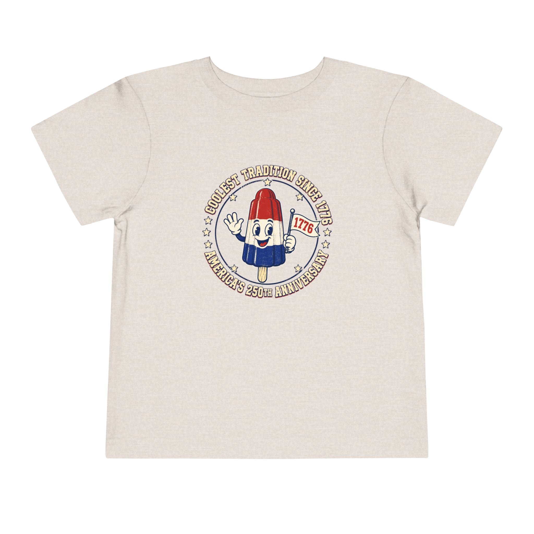 Patriotic Rocket Pop Toddler Tee — 4th of July Vintage Popsicle Shirt