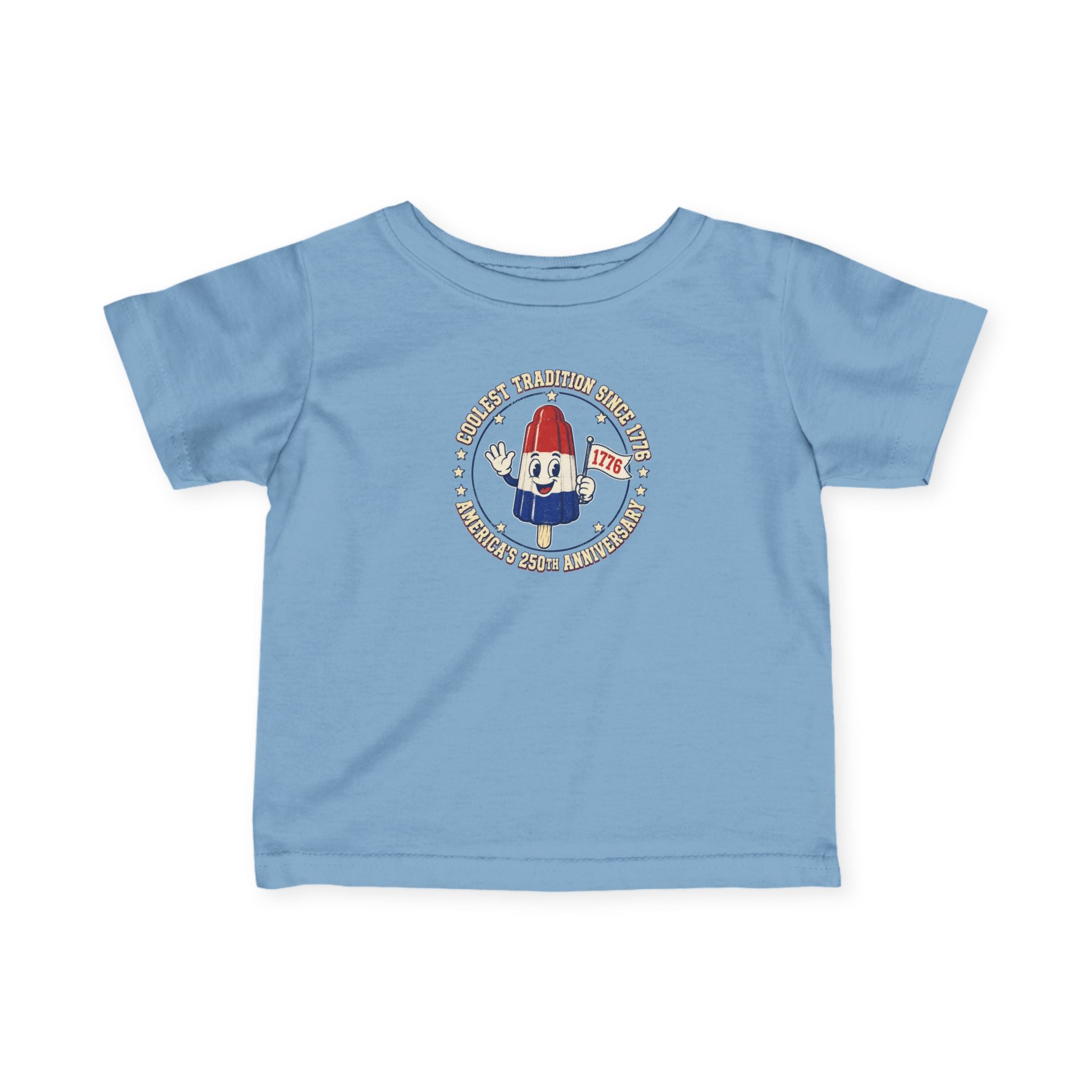 Infant Tee — Retro Patriotic Popsicle Graphic "USA" Baby T‑Shirt